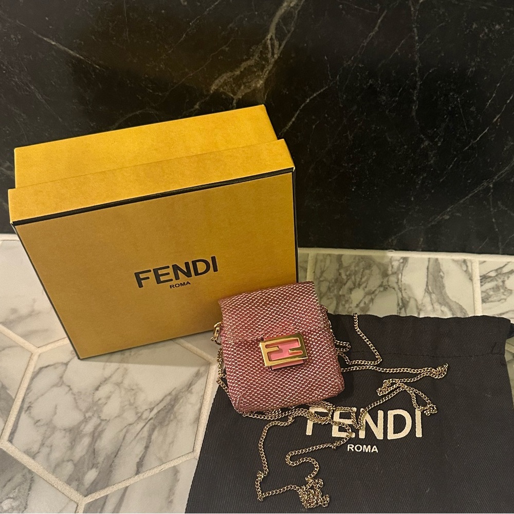 Mini beaded Fendi baguette pico